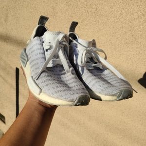 Adidas Originals NMD R1 White Out Three 3 Stripes
